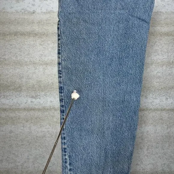 Vintage 90s Orange Tab Levis Jeans 550 36x34 Relaxed Fit Tapered Leg Light Wash - Picture 6 of 9